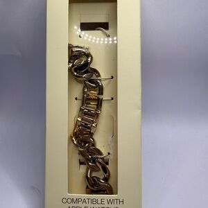Anne Klein Gold Chain Apple Watch Band Bracelet Style New